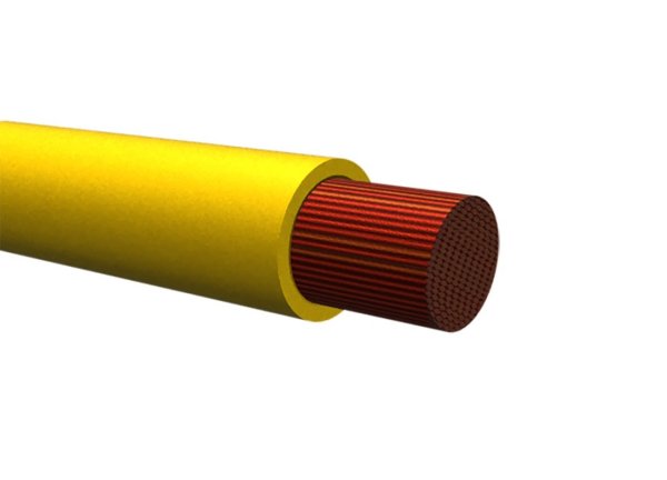Zoom bild av KABEL RKUB 1X1,5mm² GUL, PLASTBOBIN 50M