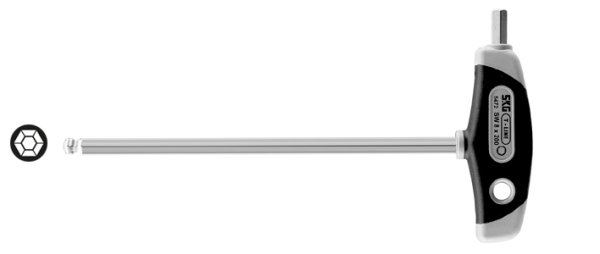 Zoom bild av t-grepp,t-handtag, t handtag, sexkantnyckel kula, sexkantnyckel, insexnyckel